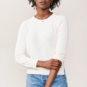 Able Lily Pullover Sweater in Antique White